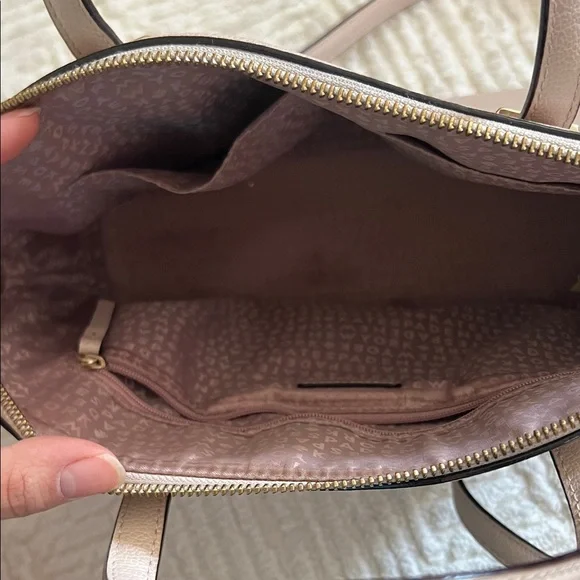 Kate Spade Beige Leather Satchel